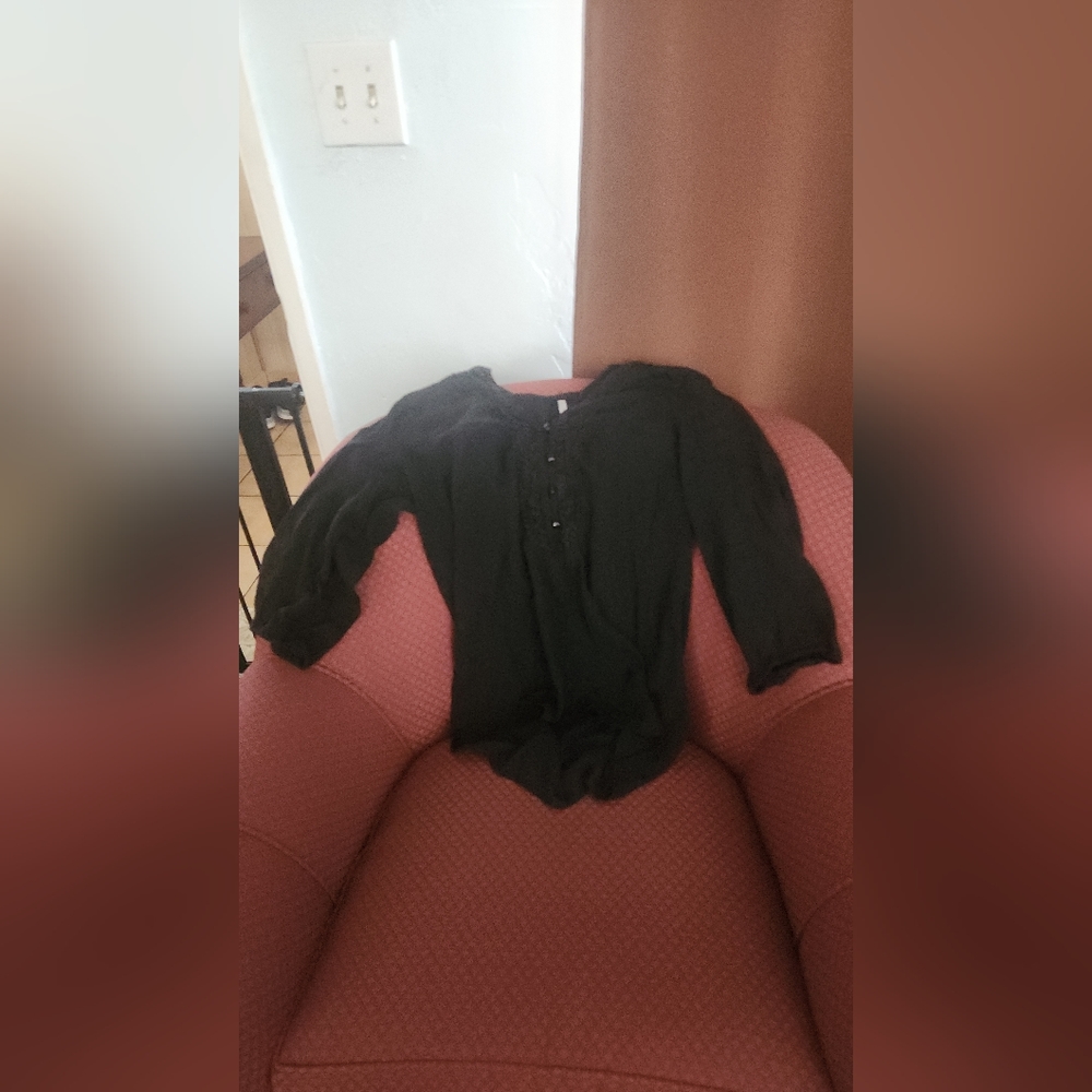 Passports Blouse, XL, Black